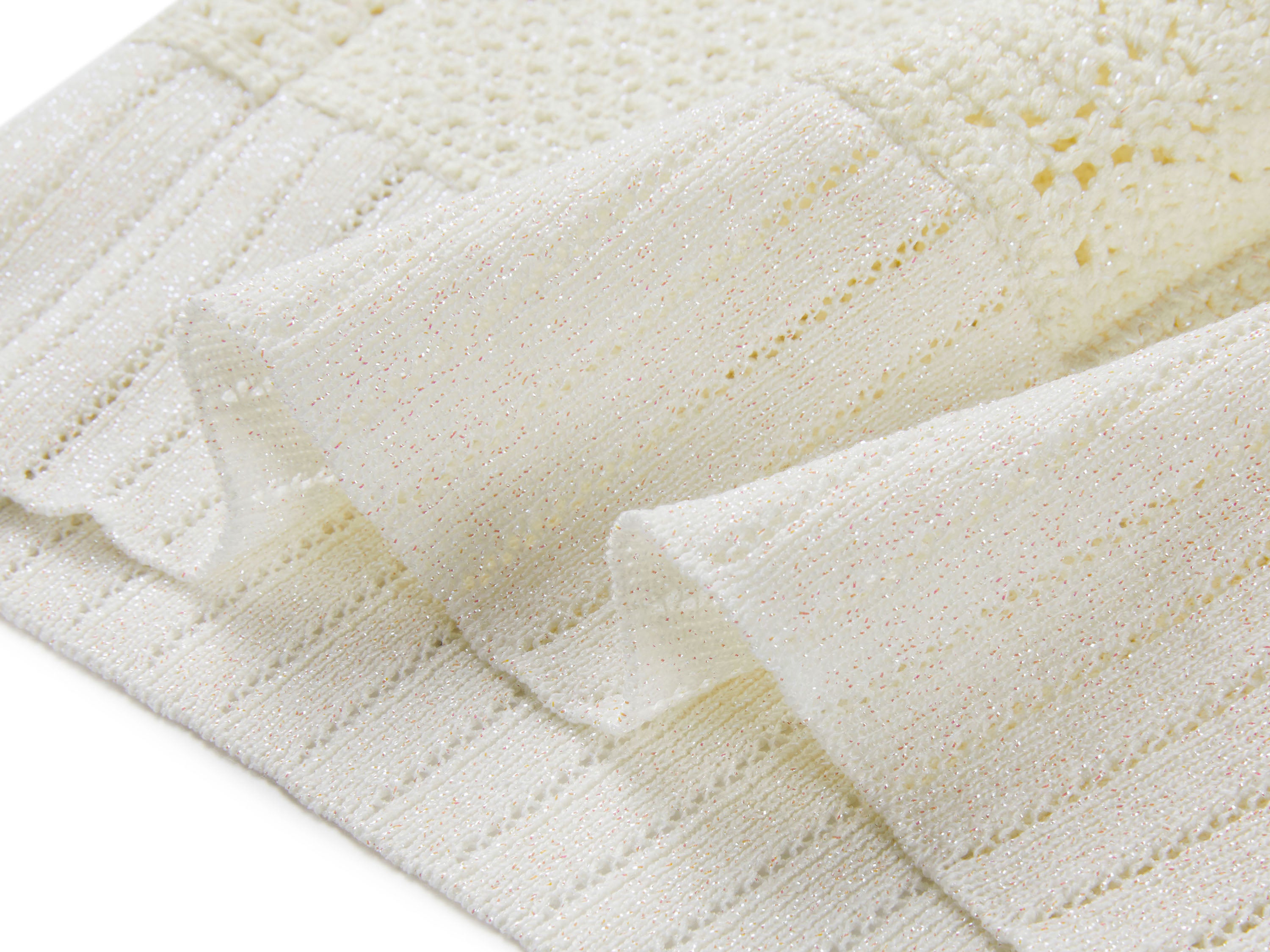 YAYING White Textured Knit Top