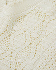 YAYING White Textured Knit Top