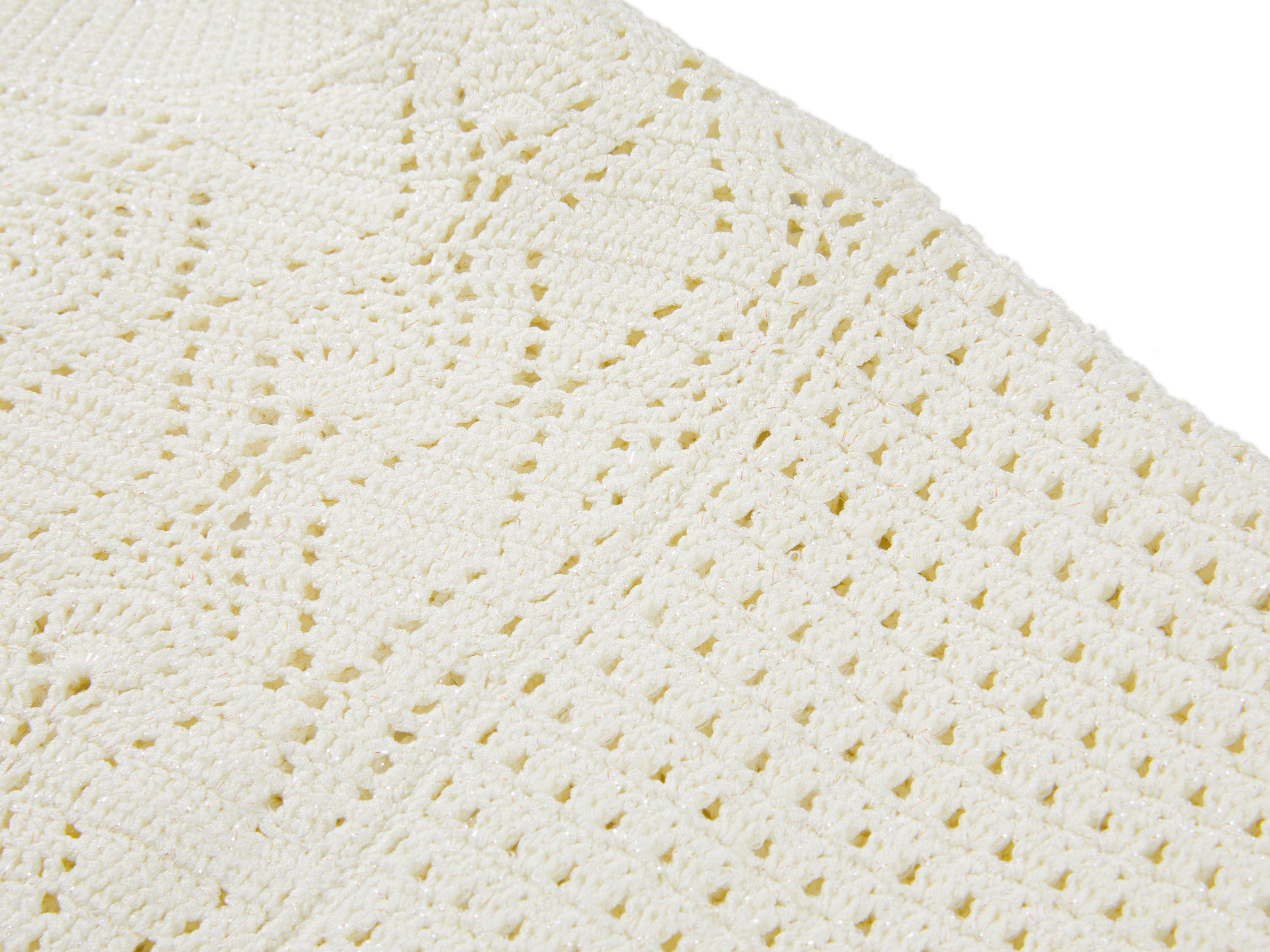 YAYING White Textured Knit Top