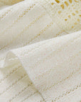 YAYING White Textured Knit Top