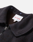 EP YAYING Wool-Yak Down Lapel Brown Jacket