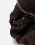 EP YAYING Wool-Yak Down Lapel Brown Jacket