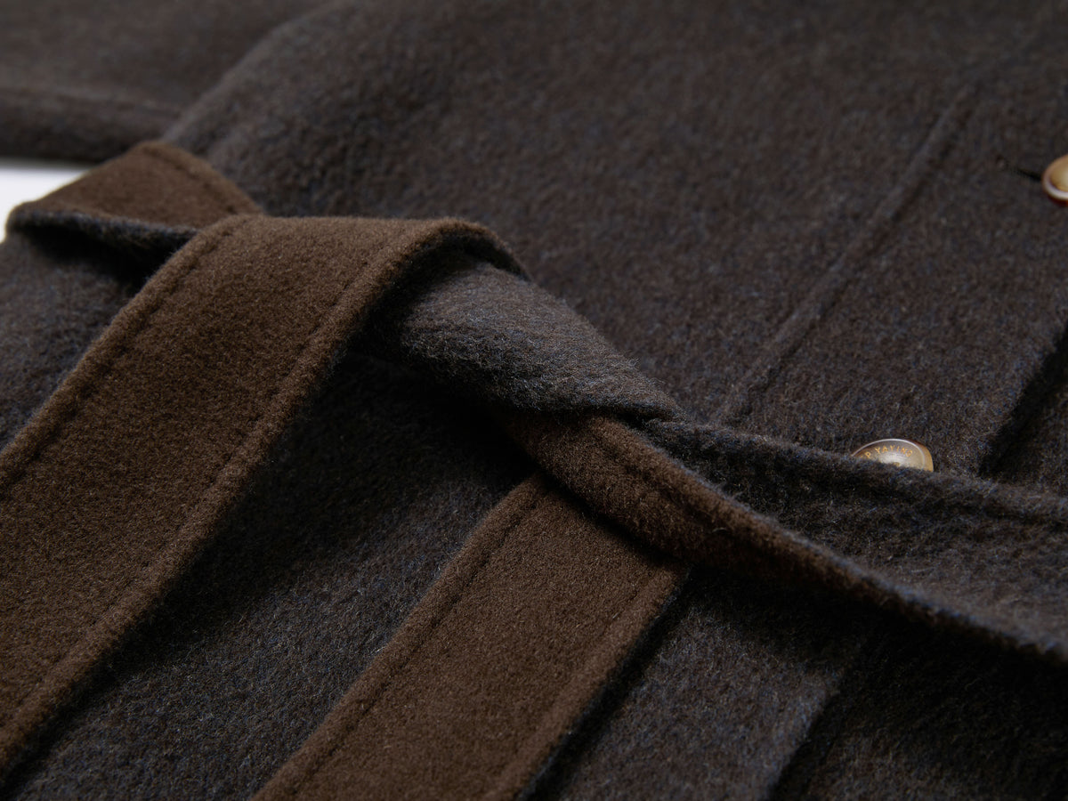 EP YAYING Silk-Wool-Yak Blend Long Coat