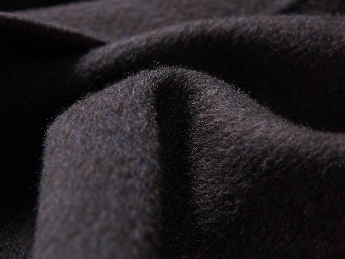 EP YAYING Silk-Wool-Yak Blend Long Coat