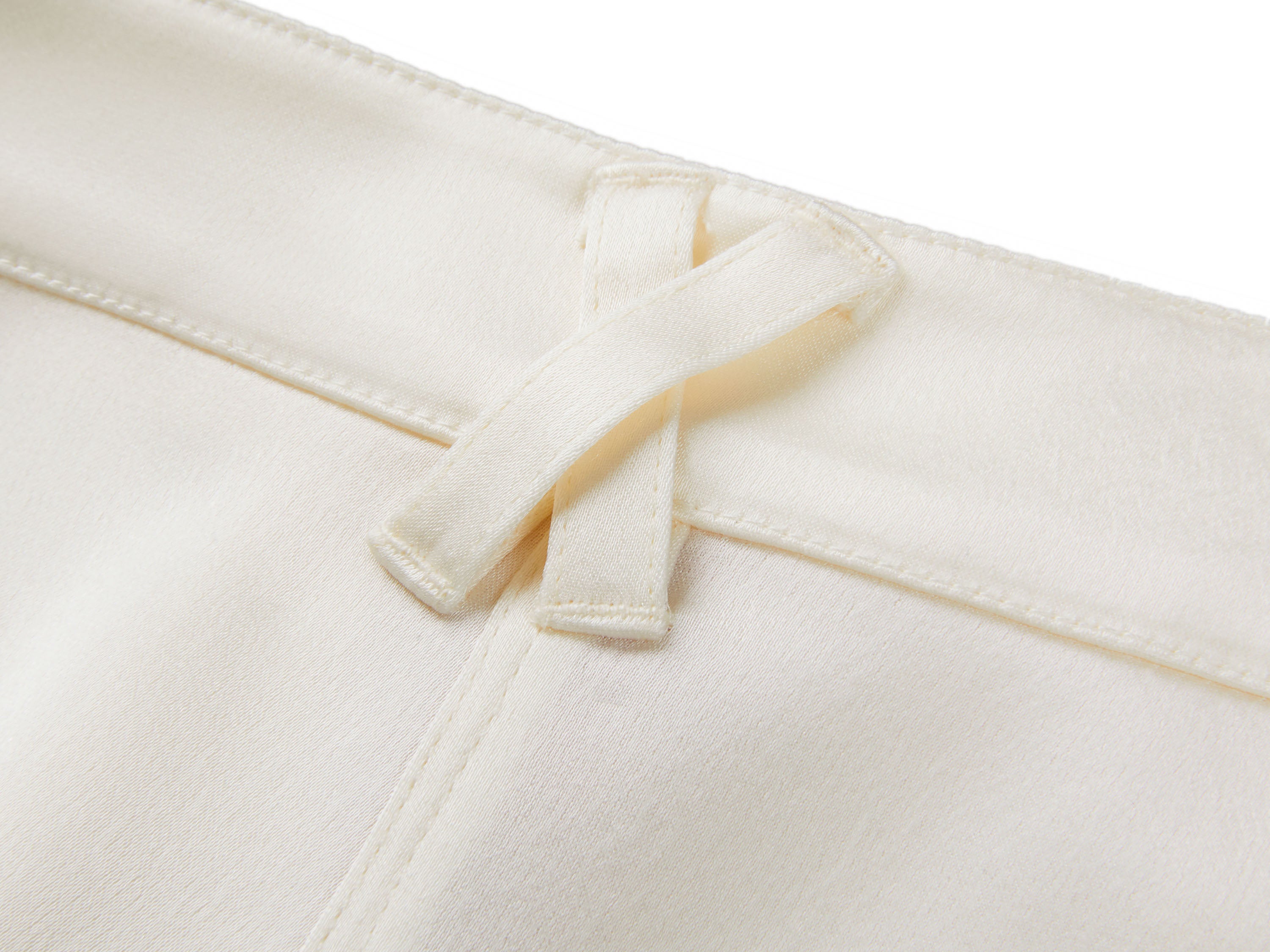 YAYING Cream Straight-Leg Trousers