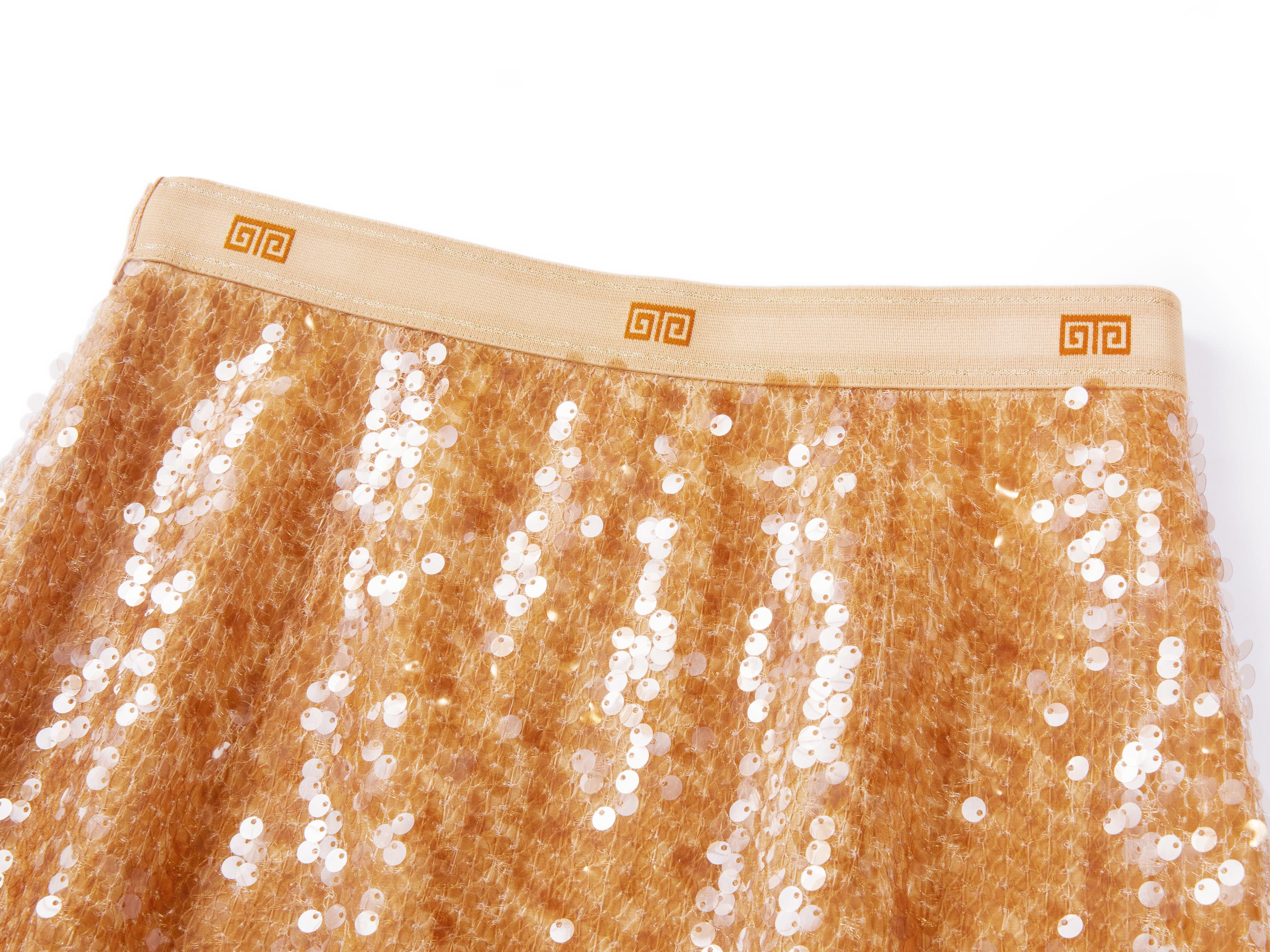 YAYING Gold Sequin Skirt