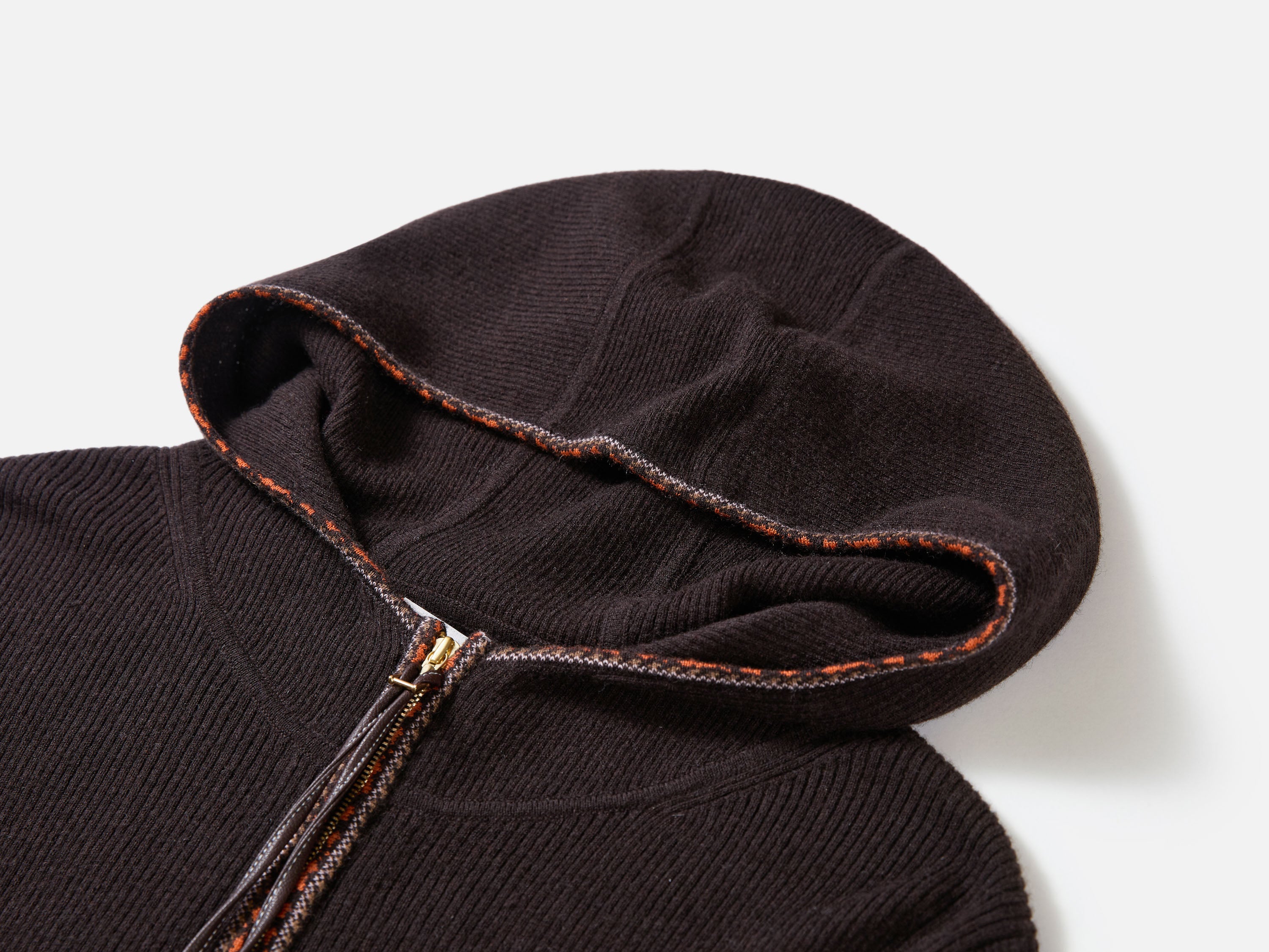 EP YAYING Vintage Ethnic Knit Hooded Cardigan