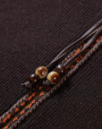 EP YAYING Vintage Ethnic Knit Hooded Cardigan