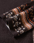 EP YAYING Vintage Ethnic Knit Hooded Cardigan
