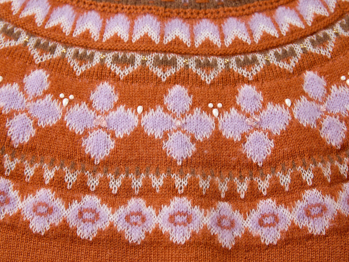 EP YAYING Wool-Cashmere Fair Isle Sweater