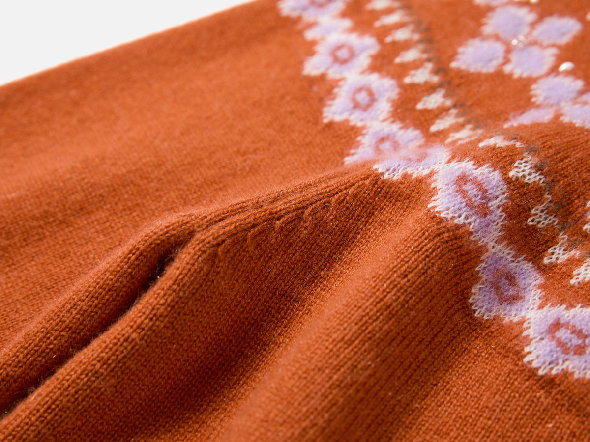 EP YAYING Wool-Cashmere Fair Isle Sweater