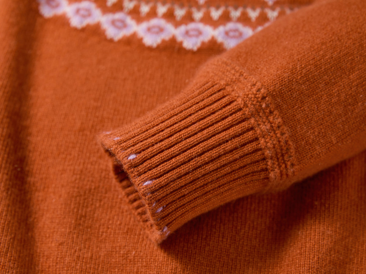 EP YAYING Wool-Cashmere Fair Isle Sweater