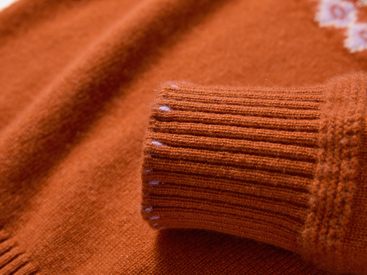 EP YAYING Wool-Cashmere Fair Isle Sweater