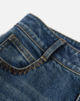 EP YAYING Washed Cotton Denim Jeans