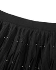 YAYING Embellished A-Line Pleated Midi Skirt