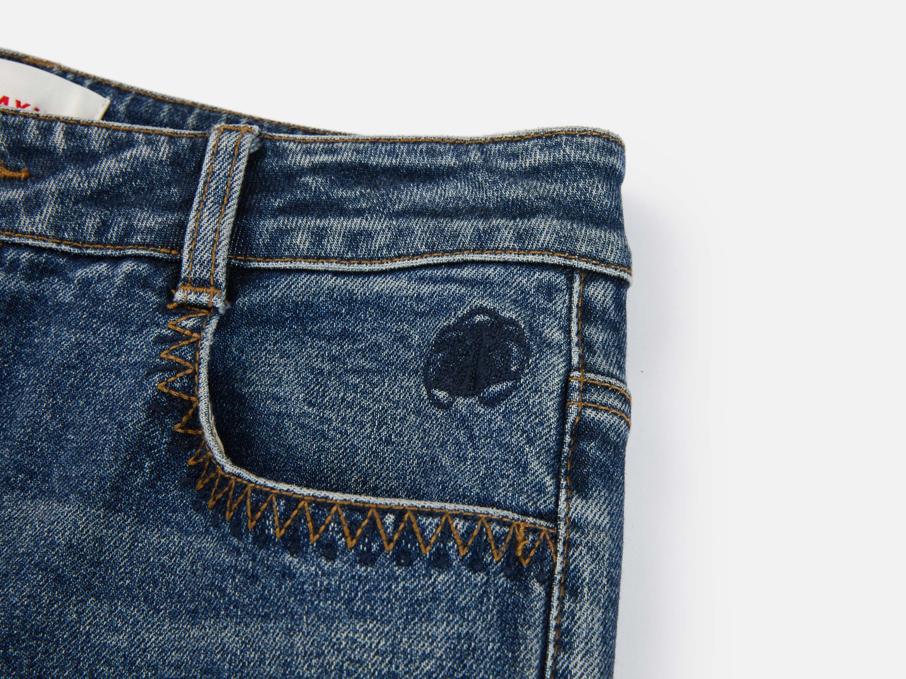 EP YAYING Washed Cotton Denim Jeans