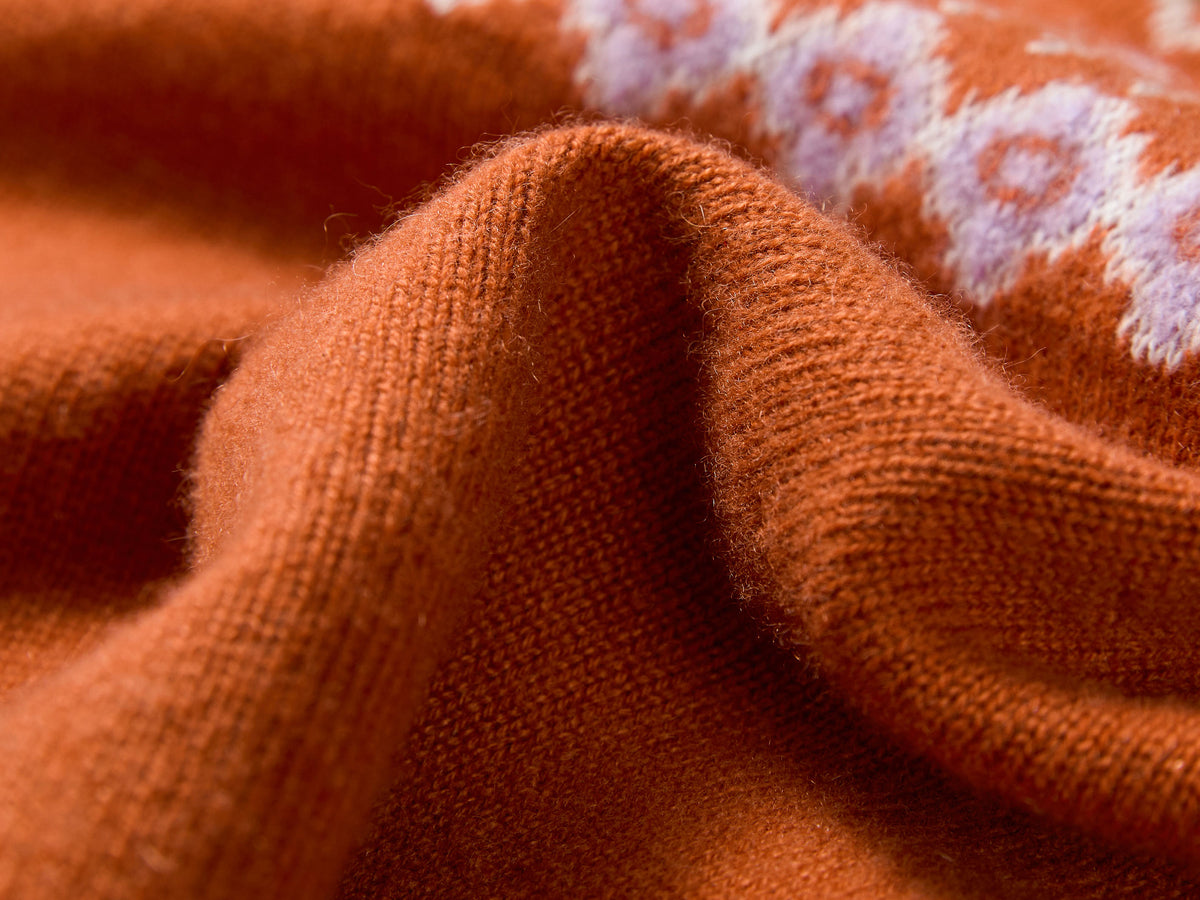 EP YAYING Wool-Cashmere Fair Isle Sweater
