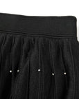 YAYING Embellished A-Line Pleated Midi Skirt