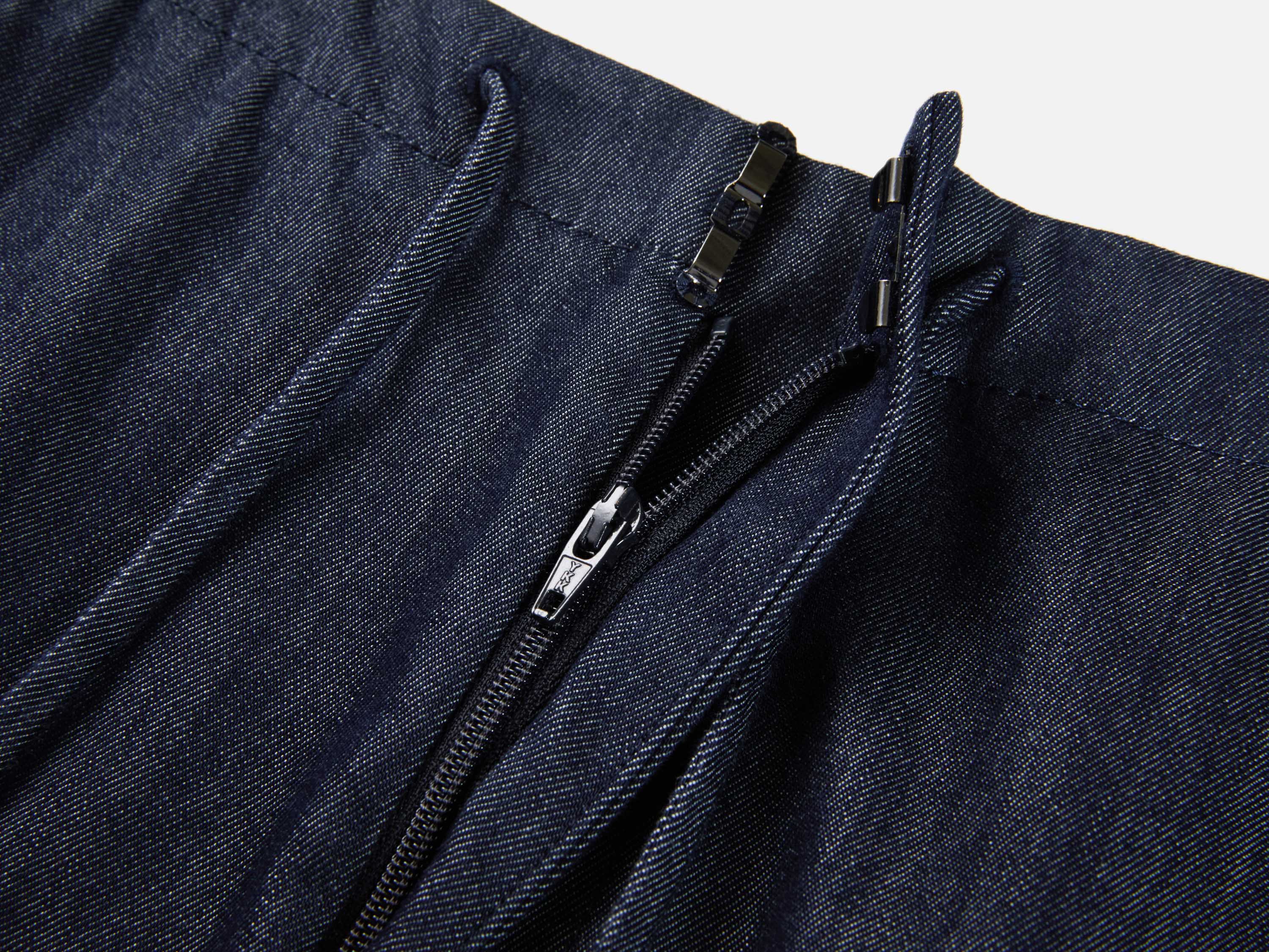 EP YAYING Cotton A-Line Midi Skirt