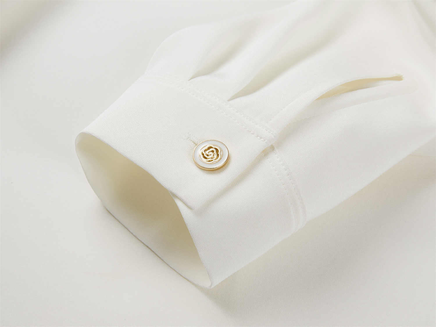 YAYING Silk White Shirt