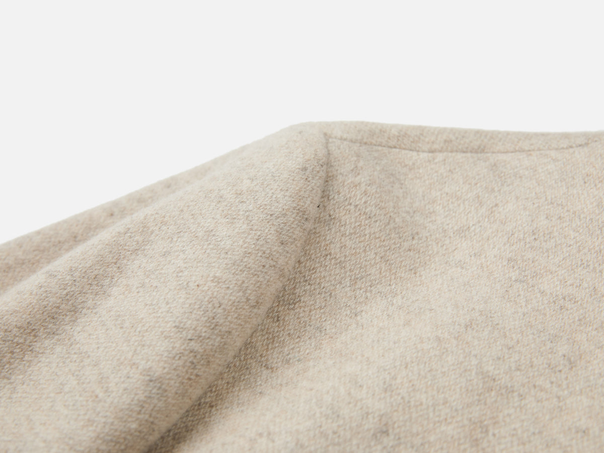 EP YAYING Light Heather Gray Stand-Collar Double-Face Short Coat