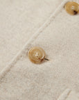 EP YAYING Light Heather Gray Stand-Collar Double-Face Short Coat