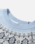 EP YAYING Wool-Cashmere Short-Sleeve Pullover Sweater