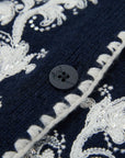EP YAYING V-Neck Embroidered Cashmere Knit Vest