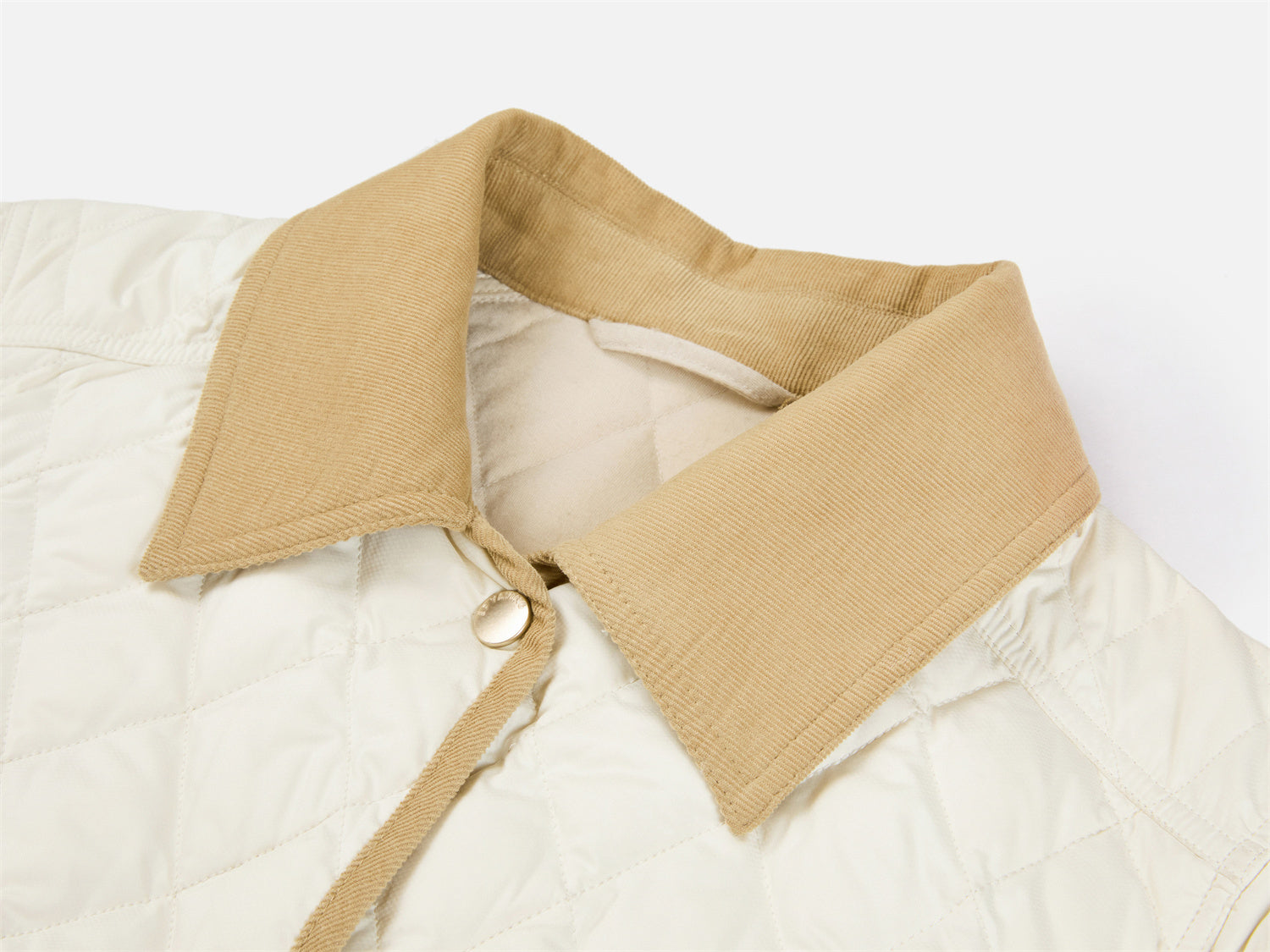 EP YAYING Contrast-Collar Down Jacket EGKIAY102BW