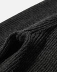 EP YAYING Blue Label Wool Color-Block V-Neck Slim Knit Cardigan