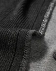 EP YAYING Blue Label Wool Color-Block V-Neck Slim Knit Cardigan