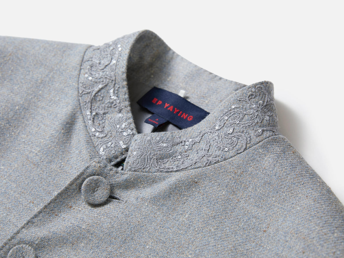EP YAYING Blue Label Chinese-Inspired Work Jacket