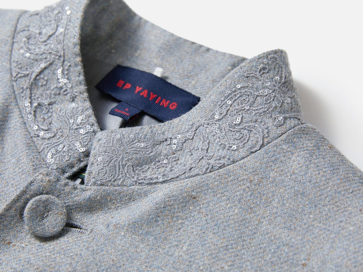 EP YAYING Blue Label Chinese-Inspired Work Jacket