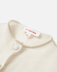 EP YAYING Mock-Neck Sequin Jacquard Cashmere Cardigan