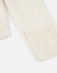 EP YAYING Mock-Neck Sequin Jacquard Cashmere Cardigan