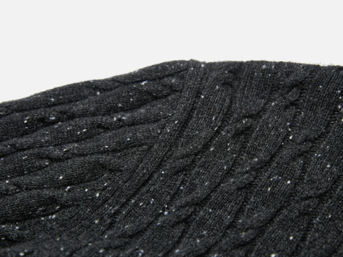 EP YAYING Wool-Cashmere Round-Neck Knit Cardigan