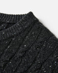 EP YAYING Wool-Cashmere Round-Neck Knit Cardigan