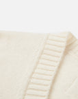 EP YAYING 100% Cashmere Shawl-Collar Cardigan Two-Piece Set