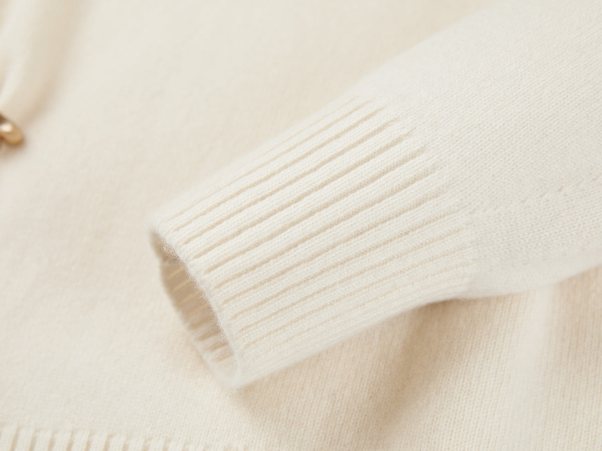 EP YAYING 100% Cashmere Shawl-Collar Cardigan Two-Piece Set