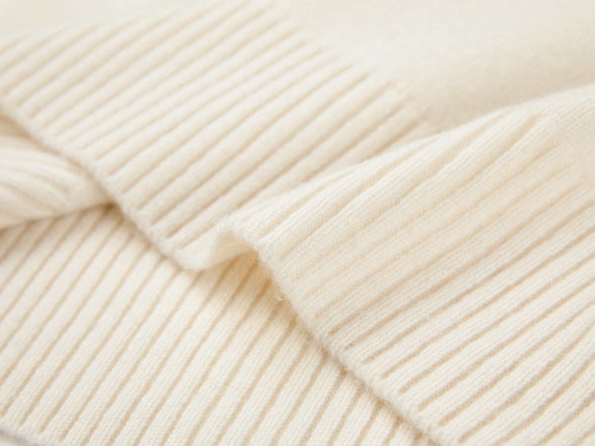 EP YAYING 100% Cashmere Shawl-Collar Cardigan Two-Piece Set