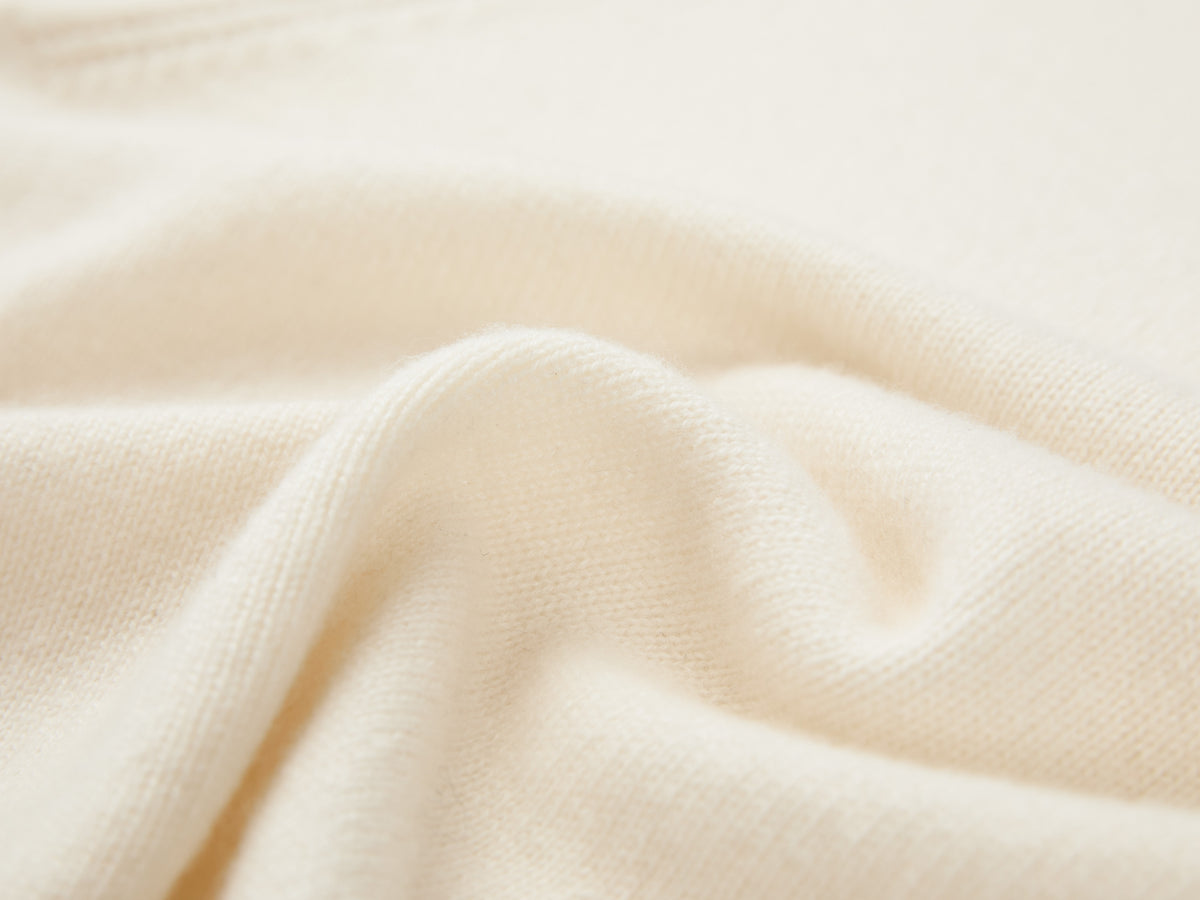 EP YAYING 100% Cashmere Shawl-Collar Cardigan Two-Piece Set