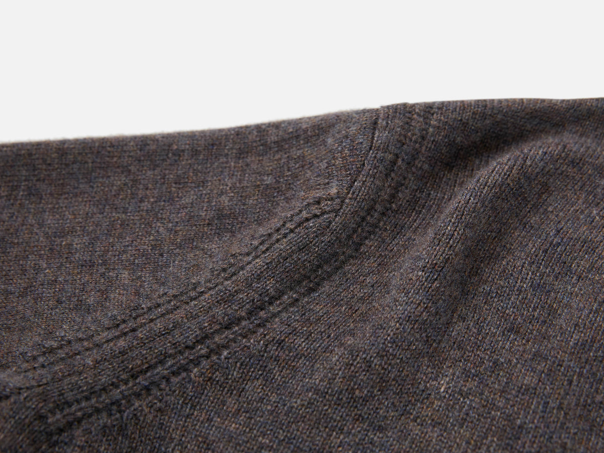 EP YAYING 100% Cashmere Shawl-Collar Cardigan Two-Piece Set