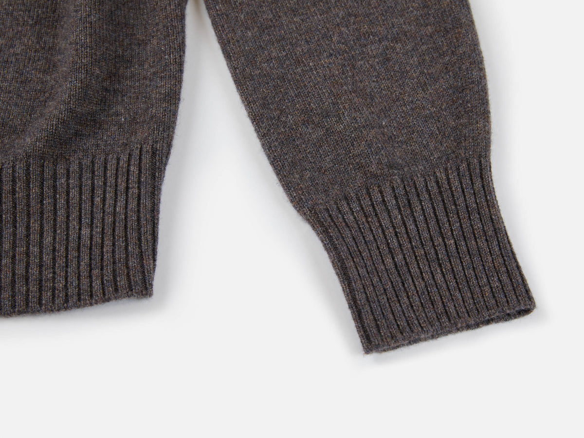 EP YAYING 100% Cashmere Shawl-Collar Cardigan Two-Piece Set