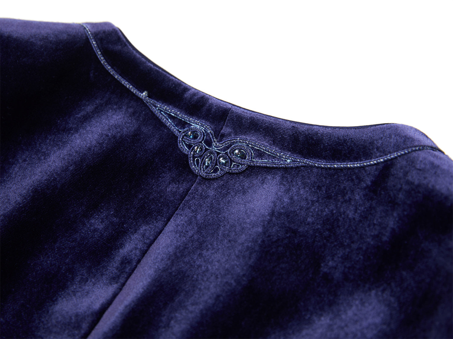 YAYING Textured Velvet Short Coat EPKPS1119BP