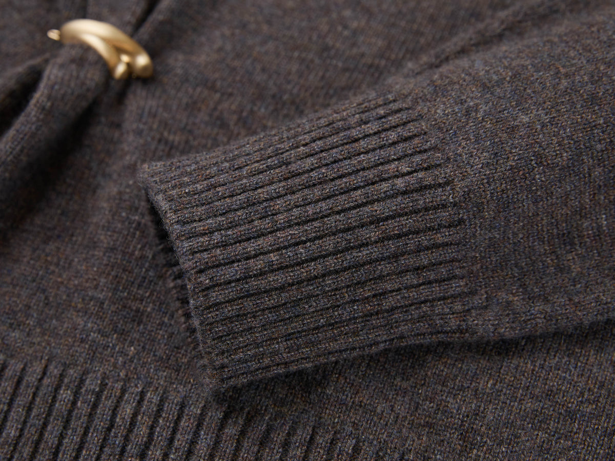 EP YAYING 100% Cashmere Shawl-Collar Cardigan Two-Piece Set
