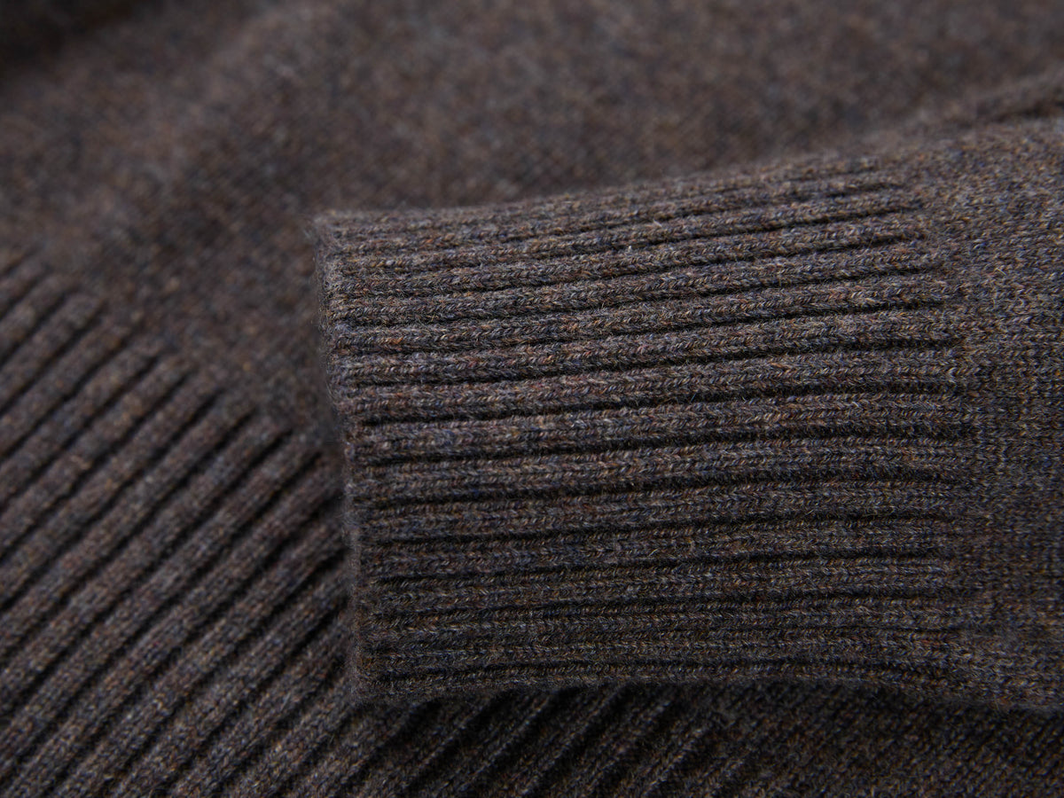 EP YAYING 100% Cashmere Shawl-Collar Cardigan Two-Piece Set