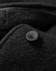 EP YAYING Blue Label Stand-Collar Tie Embroidered Wool Coat