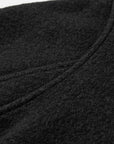EP YAYING Blue Label Stand-Collar Tie Embroidered Wool Coat