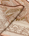 Silk Wool Blend Phoenix Peony Double-Sided Printed Scarf