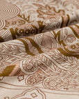 Silk Wool Blend Phoenix Peony Double-Sided Printed Scarf
